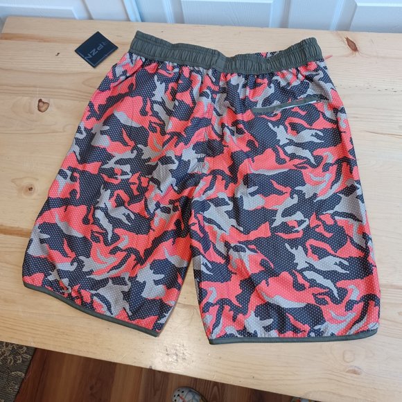 NWT! Ripzone Boy's Orange/Brown Army Camo Swim Trunks/Shorts (3556 - Picture 3 of 8